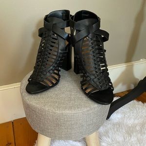 Bamboo cage sandals (Stitch Fix)